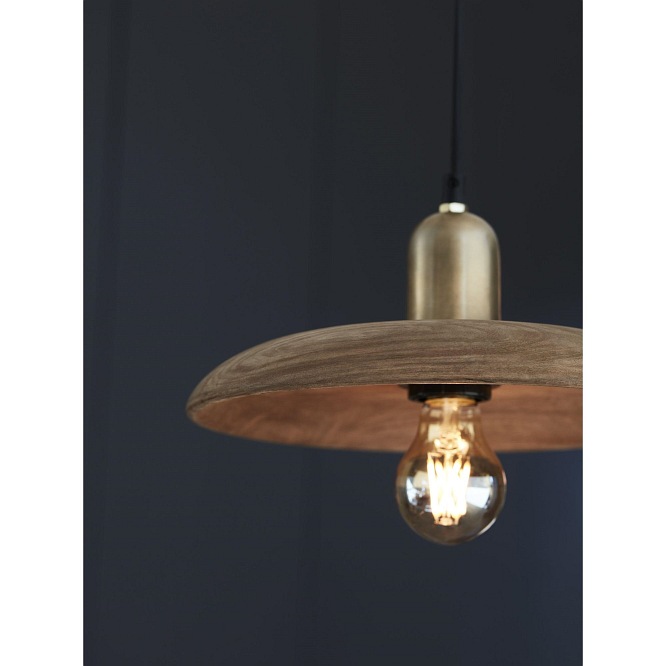 Drewniana lampa wisząca Bliss 28cm detal